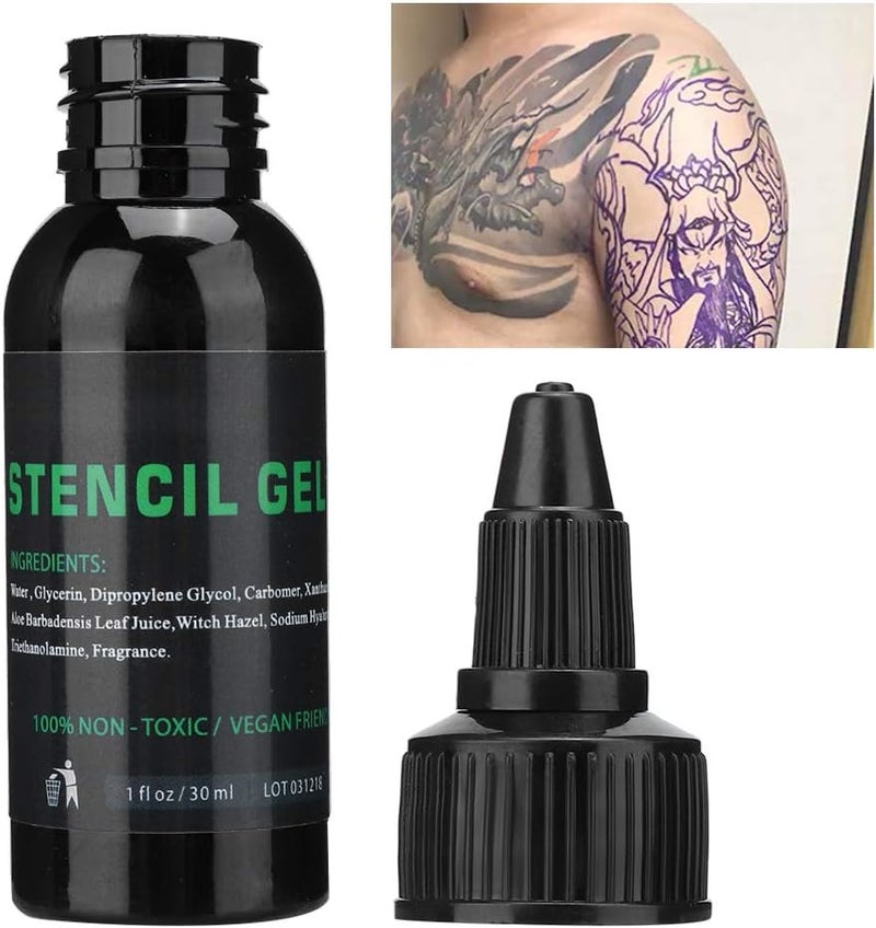 woobles 30ml Tattoo Transfer Gel Solution,Professional Tattoo Transfer Gel Stencil Cream Body Tattoo Art Tools Accessory Perfect For Sharp Dark & Clean Stencils - Image 5
